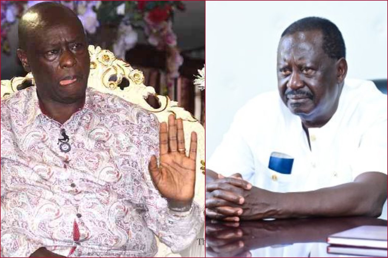 File photos of former deputy president Rigathi Gachagua and ODM leader Raila Odinga.